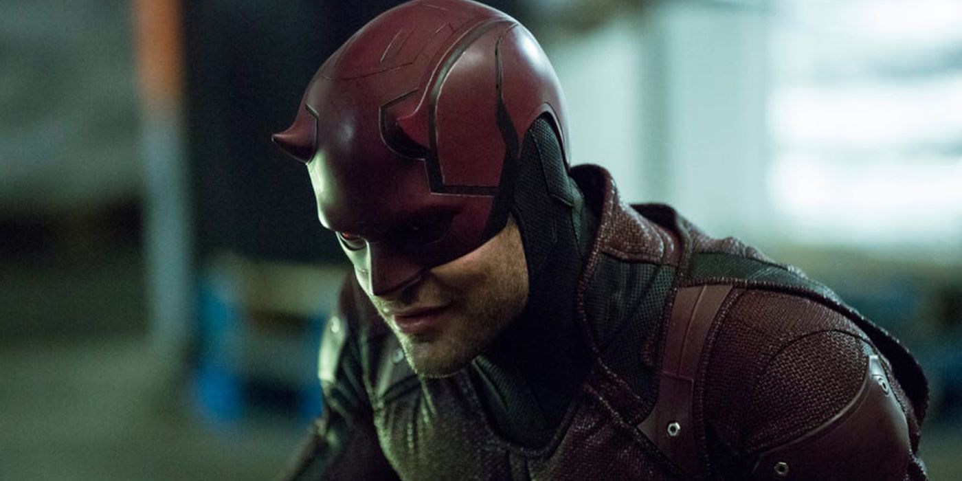 Daredevil dons his red suit in the Netflix series