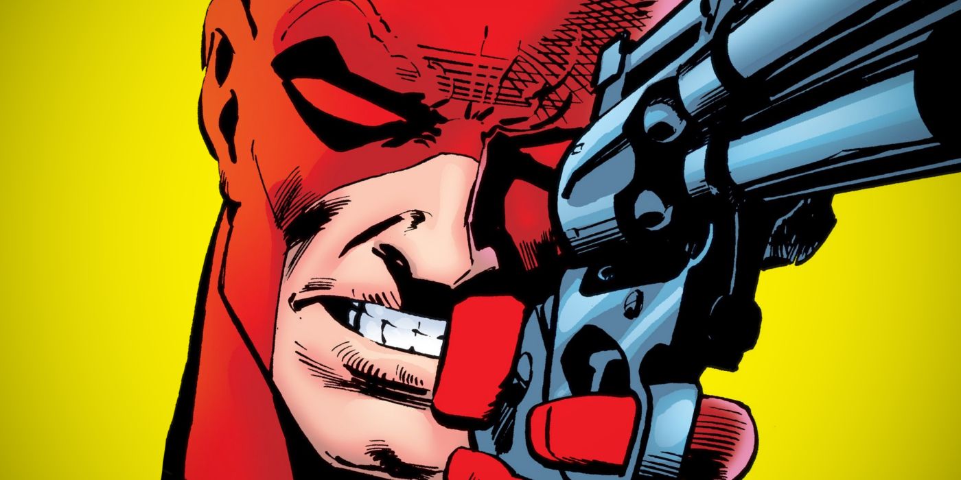 Daredevil With Gun Marvel Comic Cover