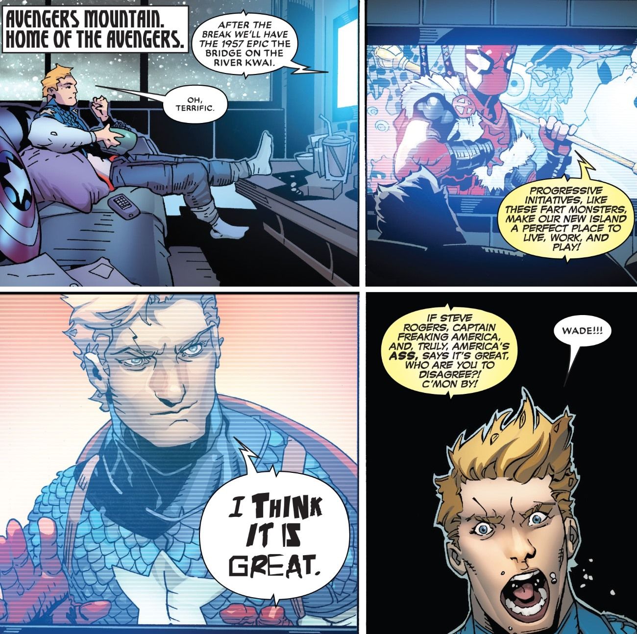 Deadpool Comic Captain America Deepfake