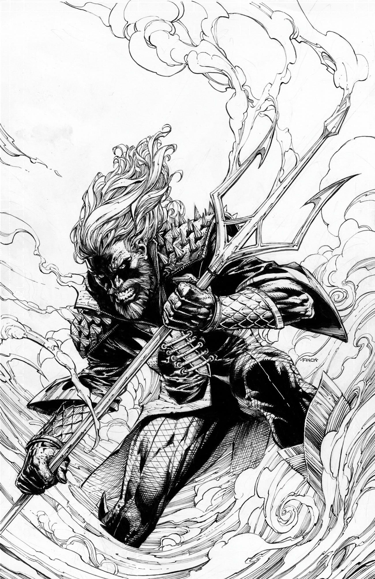 Death Metal DC Comic Finch Aquaman Cover