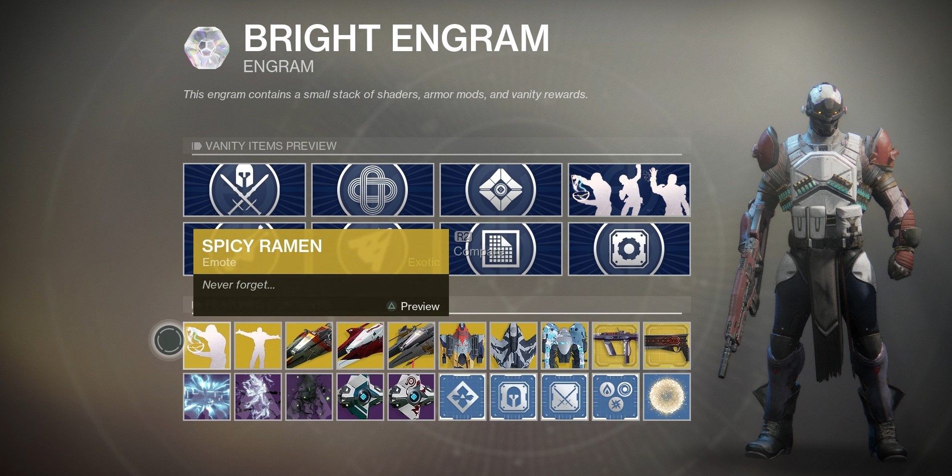 Destiny 2 Bright Engram