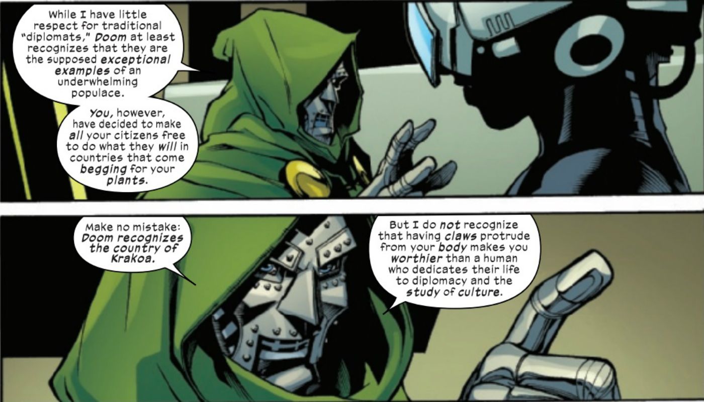 Doctor Doom Charles Xavier Conversation