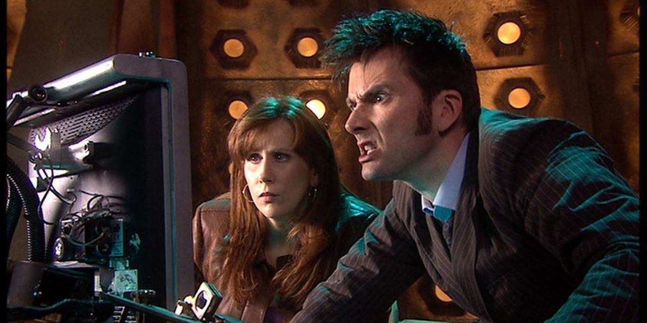 Doctor and Donna in Doctor Who.