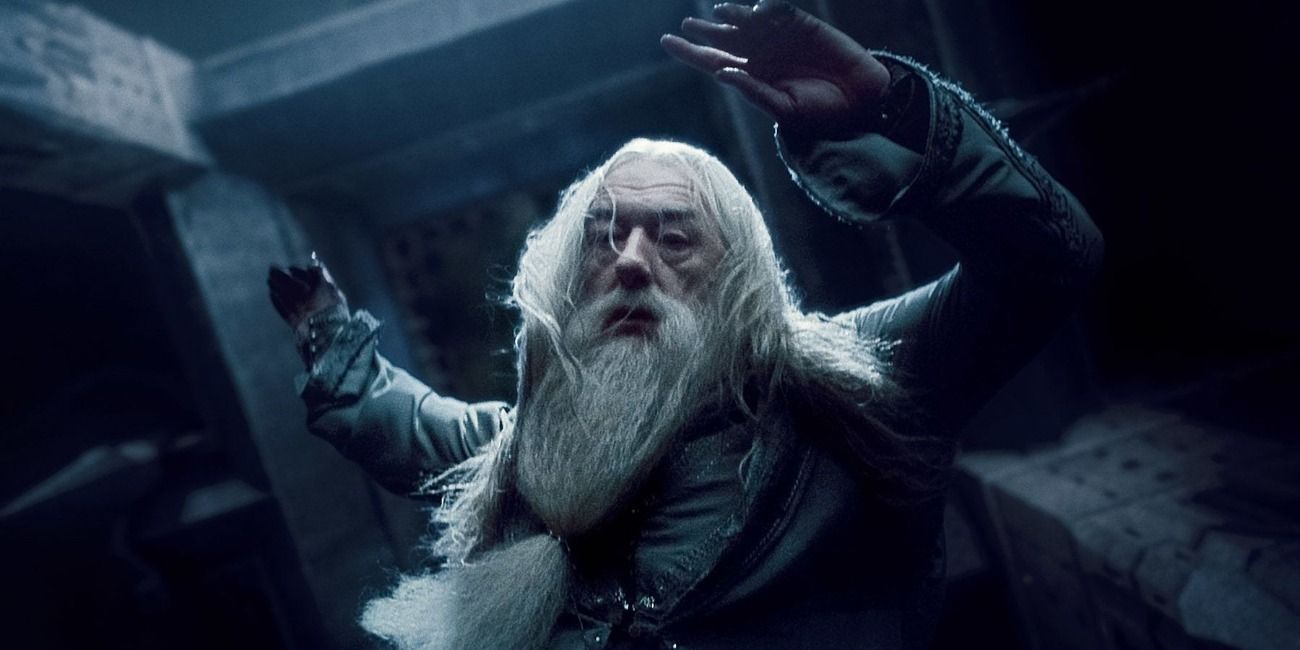 Dumbledore caindo para a morte Harry Potter e o Enigma do Príncipe