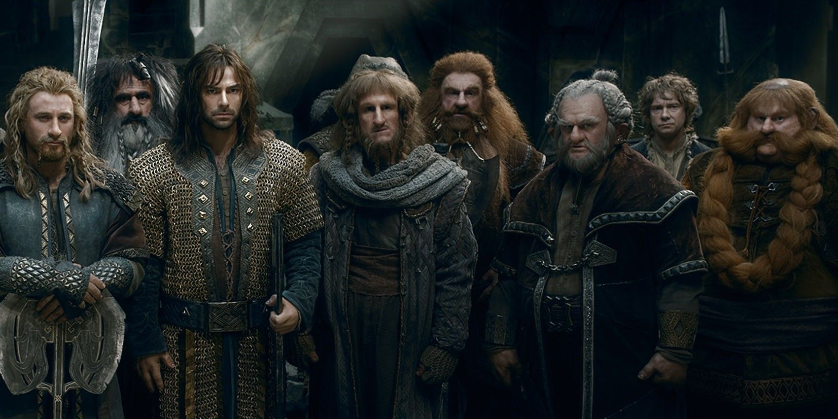 An image of the Dwarves in The Hobbit