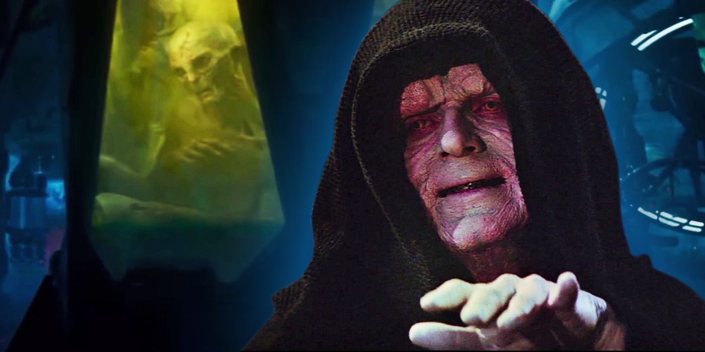 Emperador Palpatine en El retorno del Jedi y Clon de Snoke en El ascenso de Skywalker
