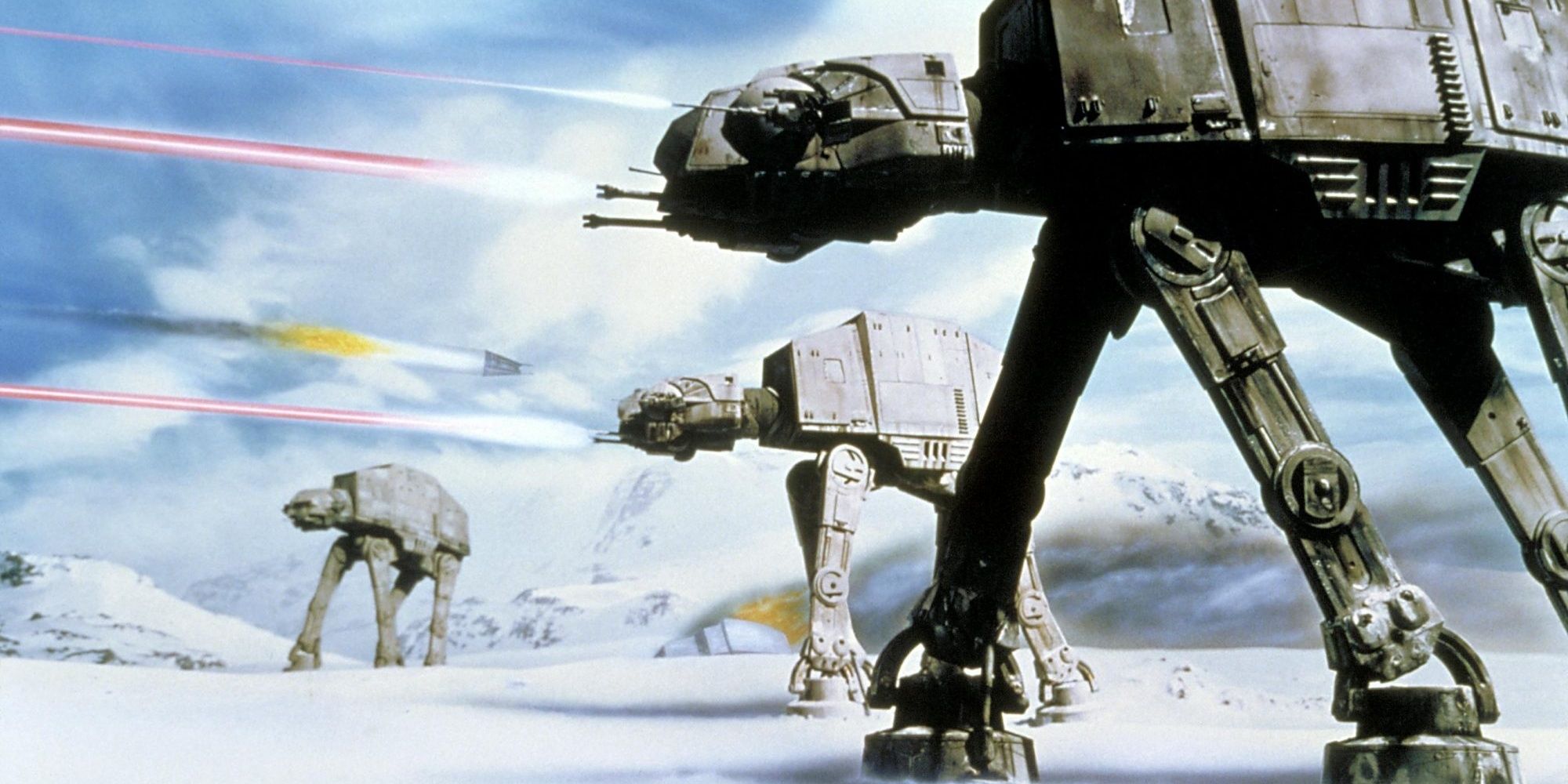 The Hoth battle in The Empire Strikes Back