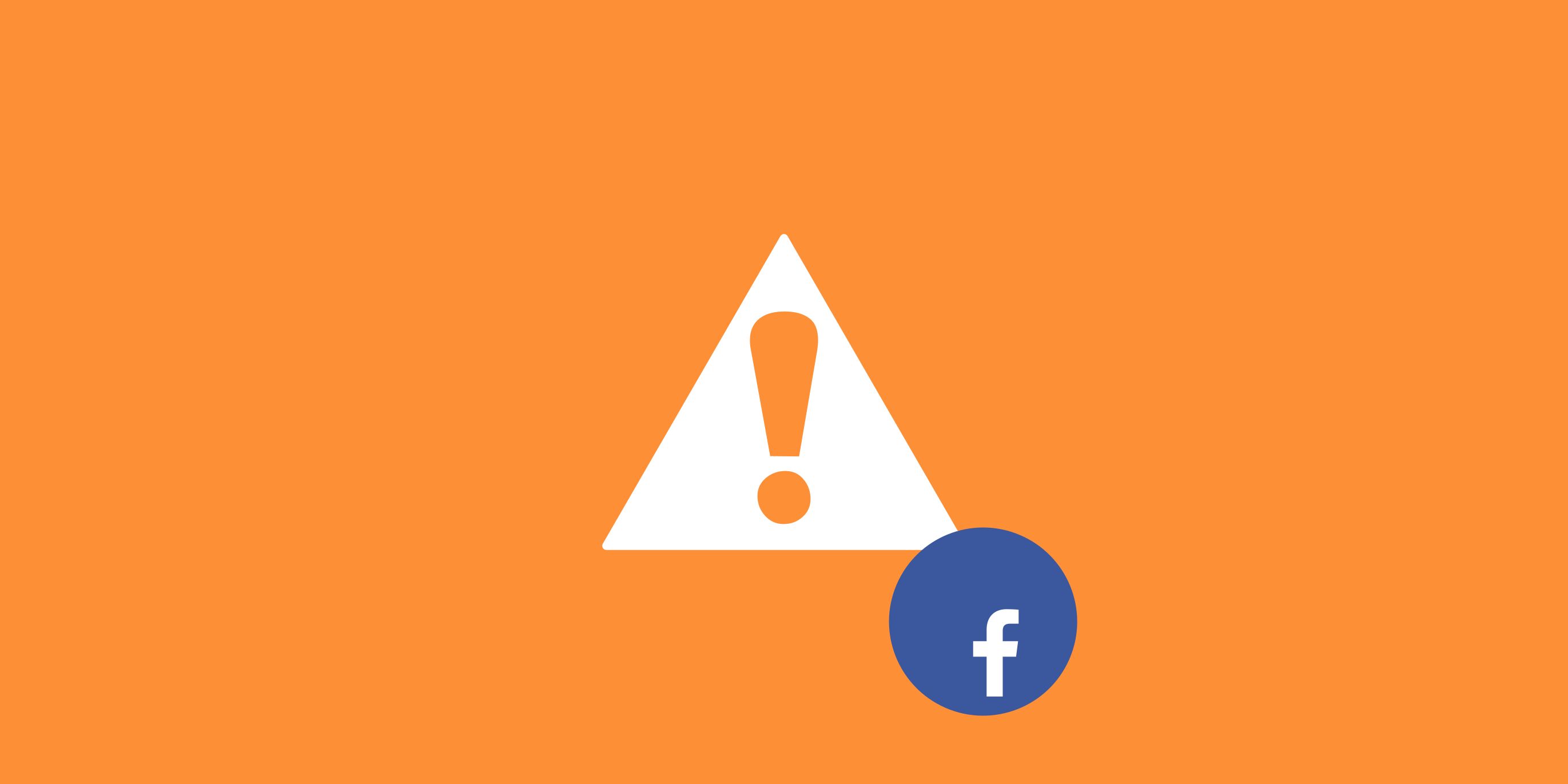 Facebook Blocked Post Warning