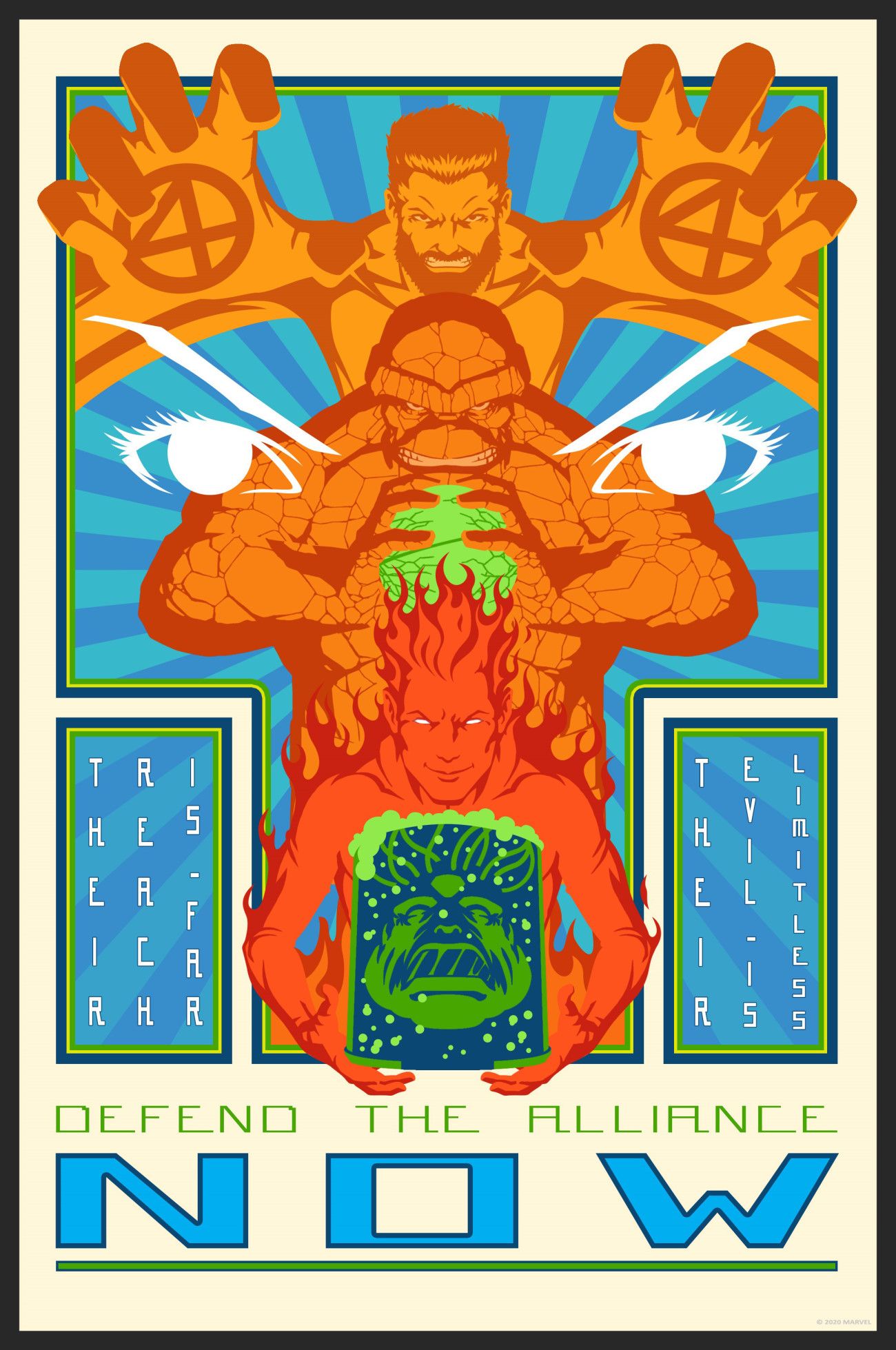 Fantastic Four Villains Empyre Comic Poster