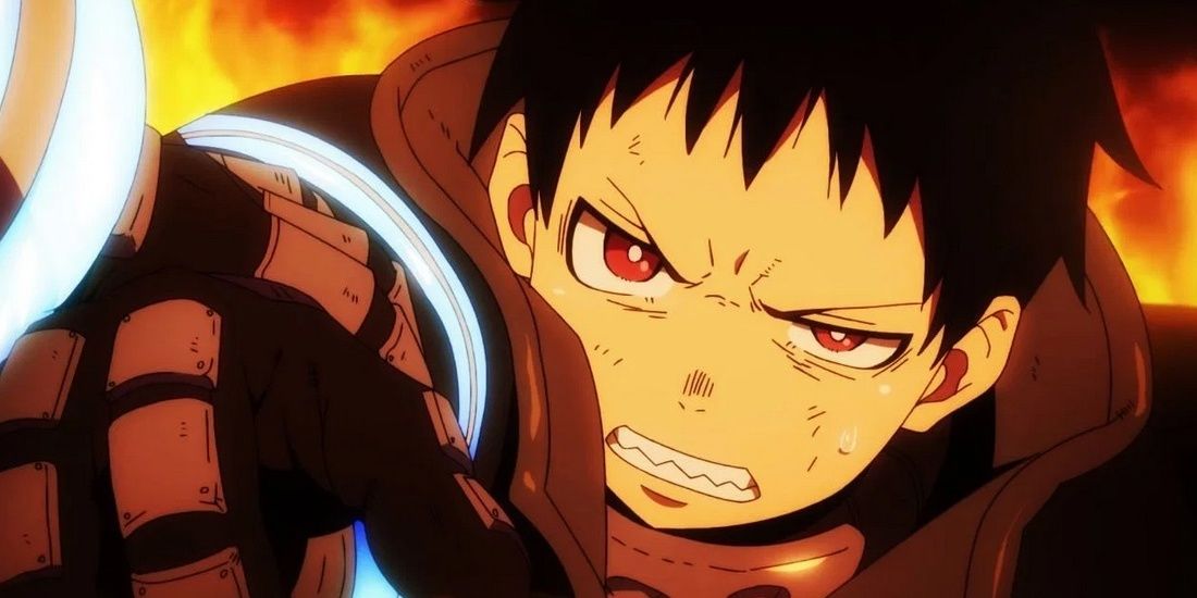 Shinra Kusakabe from the Fire Force anime.