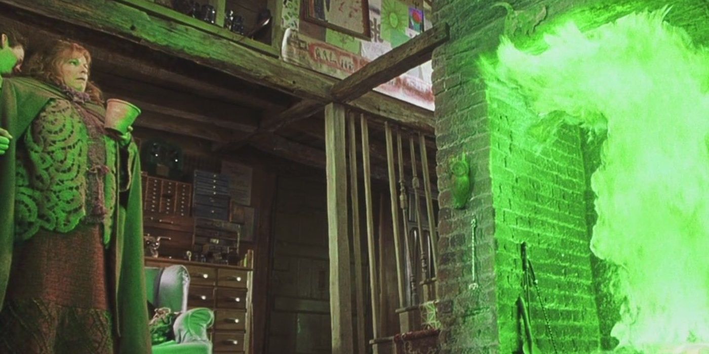 The Floo Powder misshap in Harry Potter and the Chamber of Secrets
