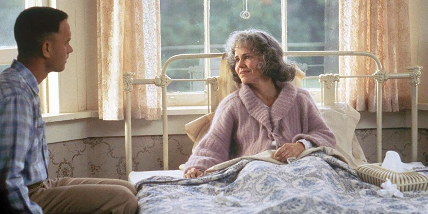 Forrest talks to his mother in Forrest Gump.