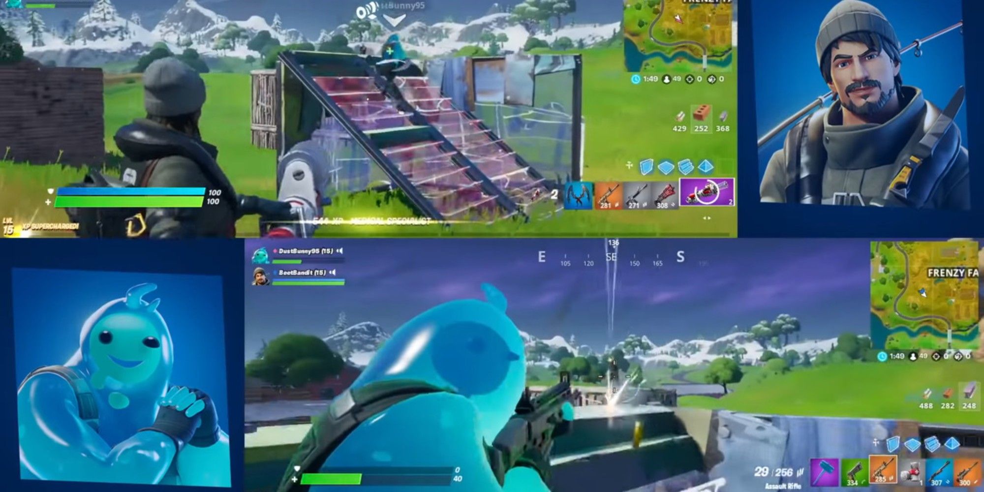 How to do 2 player split screen on Xbox Fortnite?