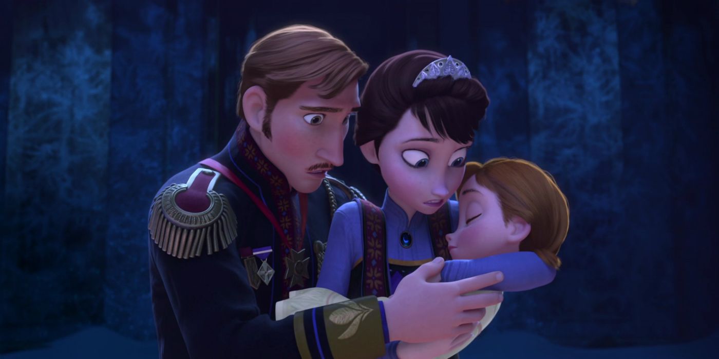 Frozen Anna Parents holding her