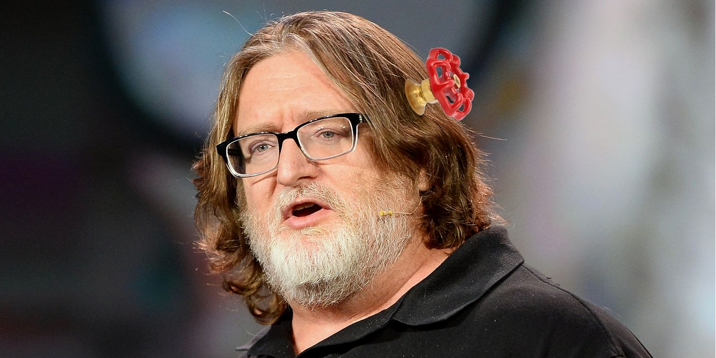 Gabe Newell Valve Head