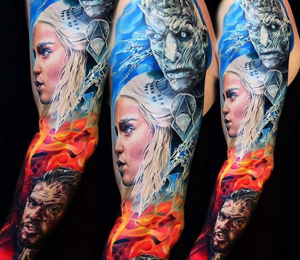 Best 33 Daenerys Targaryen, Khaleesi Fan Tattoos – NSF – Music Magazine |  Dragon tattoo designs, Medieval tattoo, Game of thrones tattoo