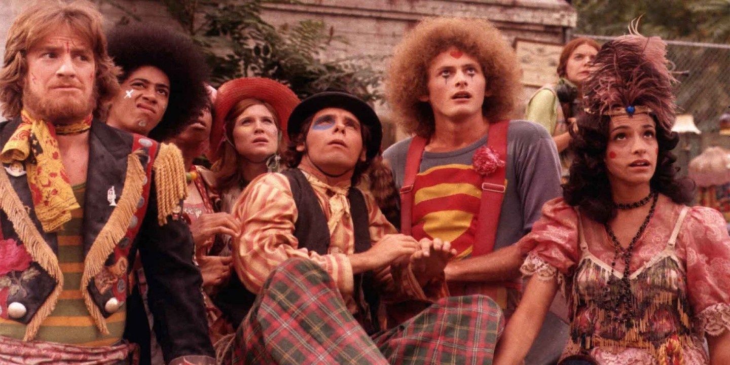 The cast of Godspell as they appeared in the Movie