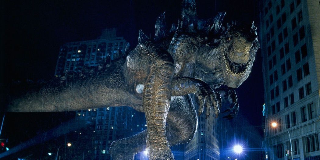 Godzilla Standing In New York City - Godzilla 1998