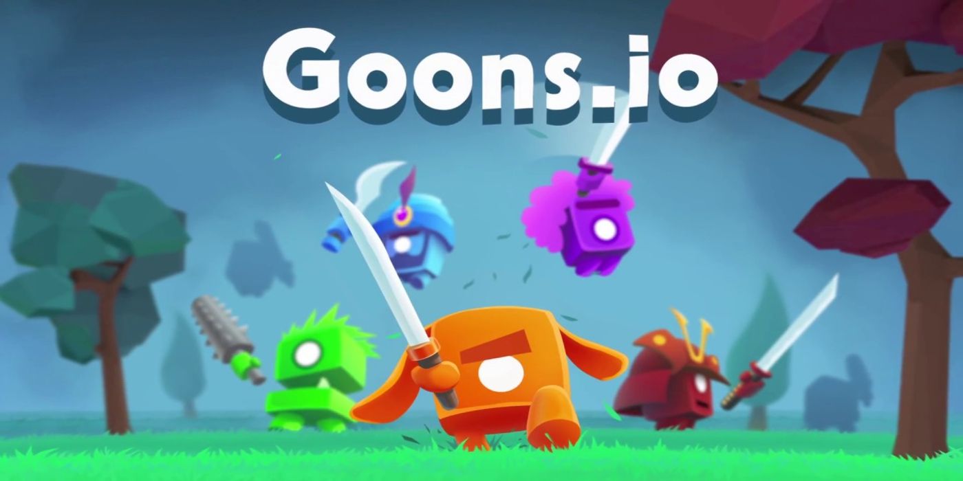 A screenshot of the Goons.io title screen.