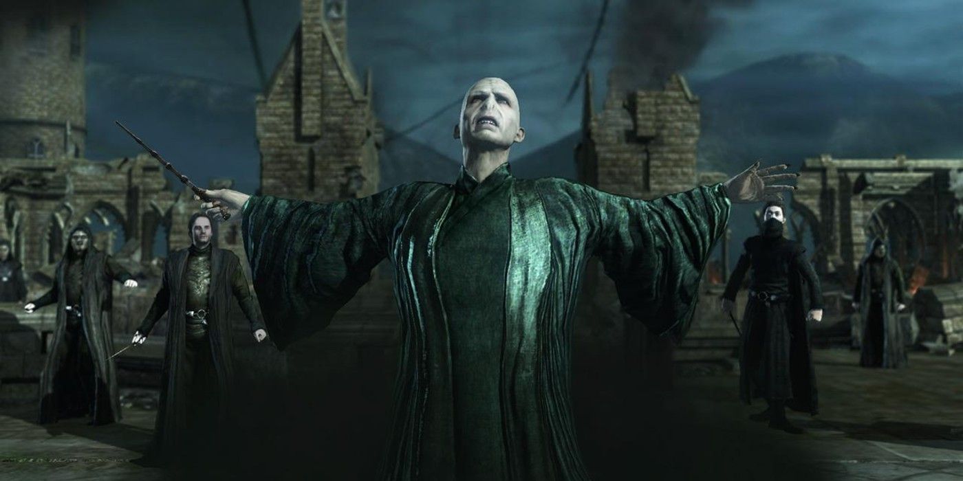 Voldemort during the final battle in the Deathly Hallows Part 2 game.