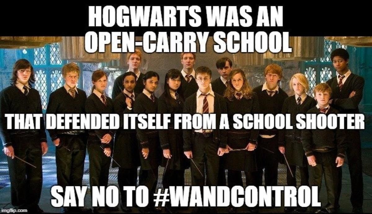 harry potter gun meme