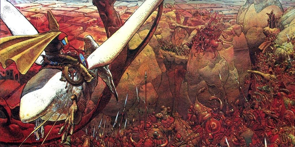 Heavy Metal Magazine #4 Splash Page (Harzakc) Moebius