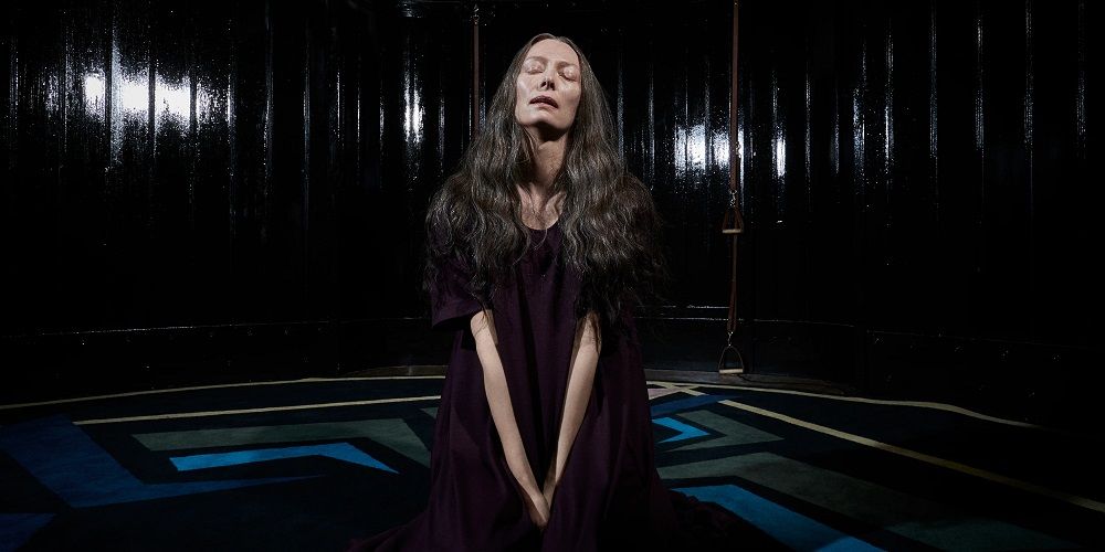 Helena Markos in Suspiria with her eyes closed