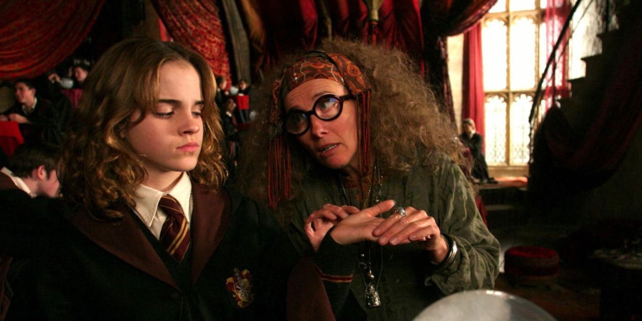 Hermione and Trelawney Harry Potter