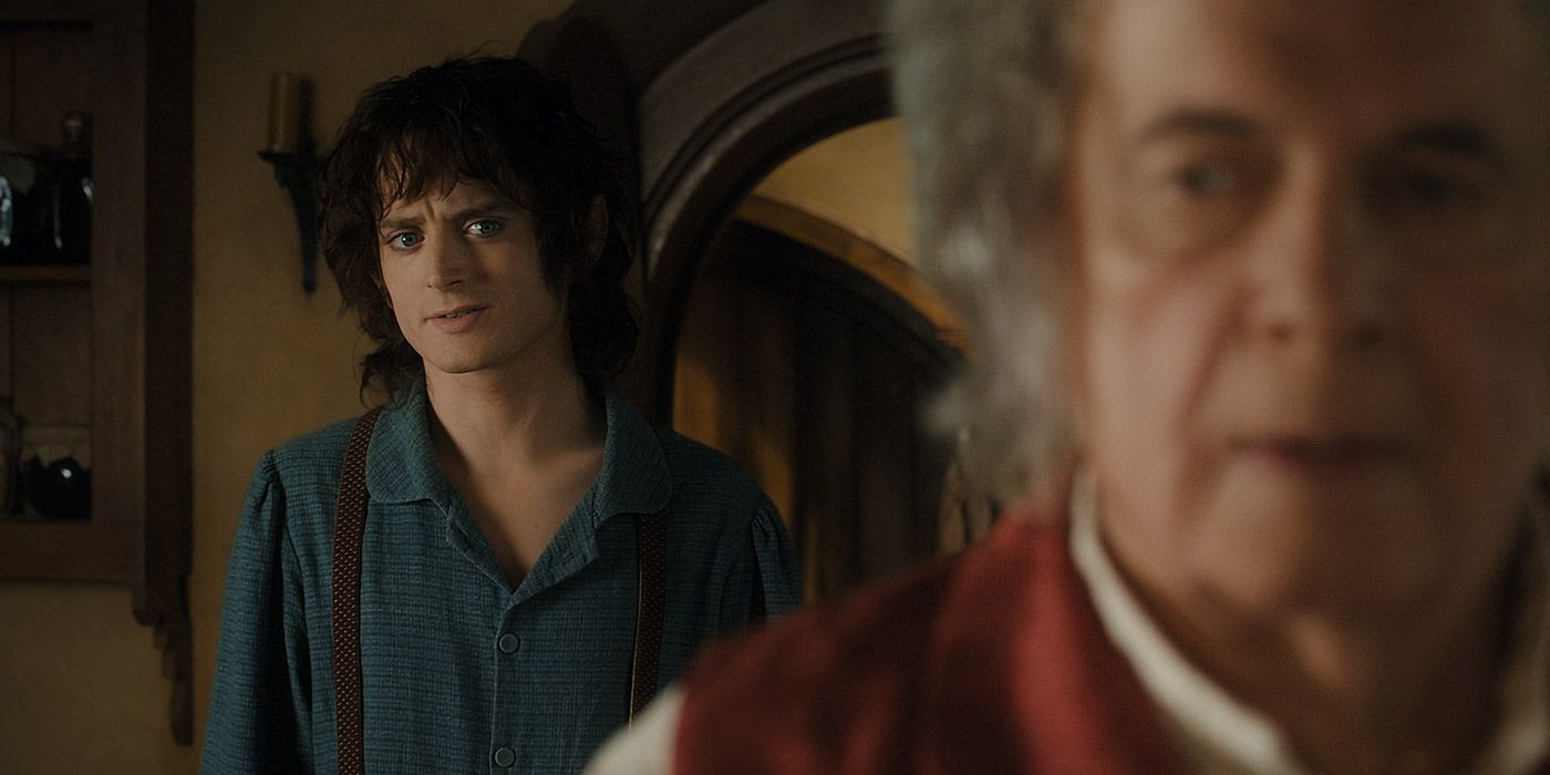 Frodo e Bilbo em O Hobbit
