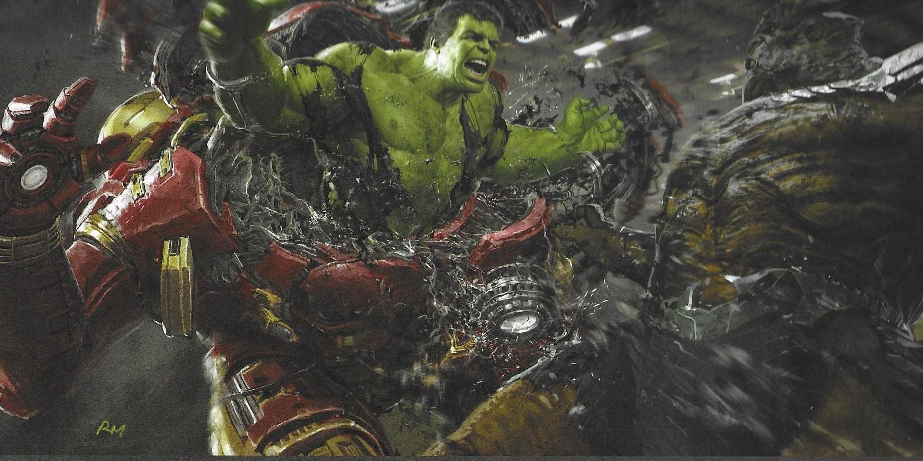 Hulk Busts Through Hulkbuster Cropped