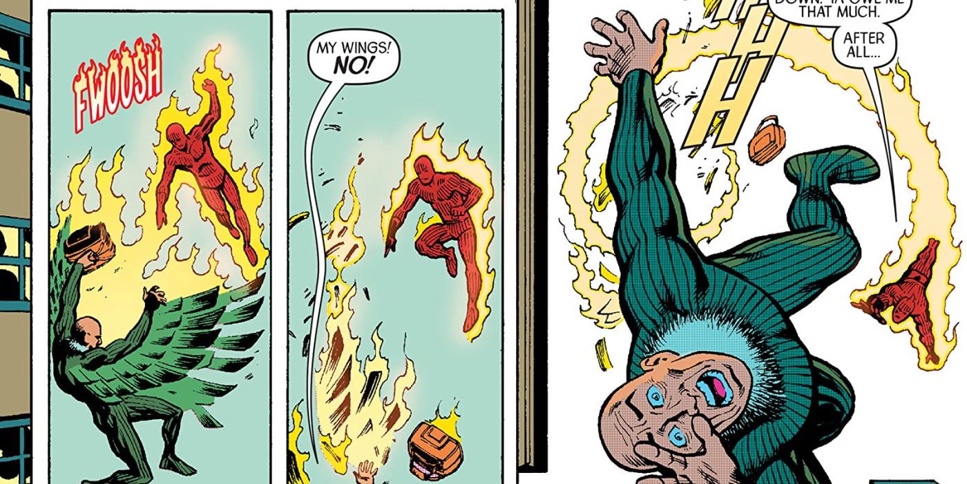 Human Torch vs the Vulture