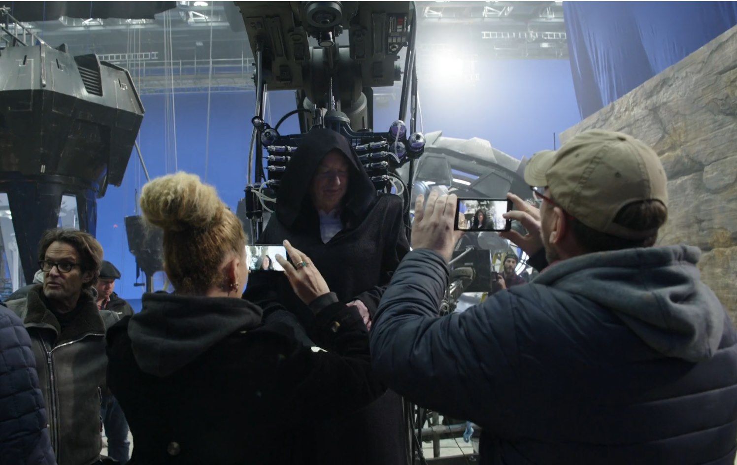 Ian McDiarmid as Palpatine in Rise of Skywalker Behind the Scenes