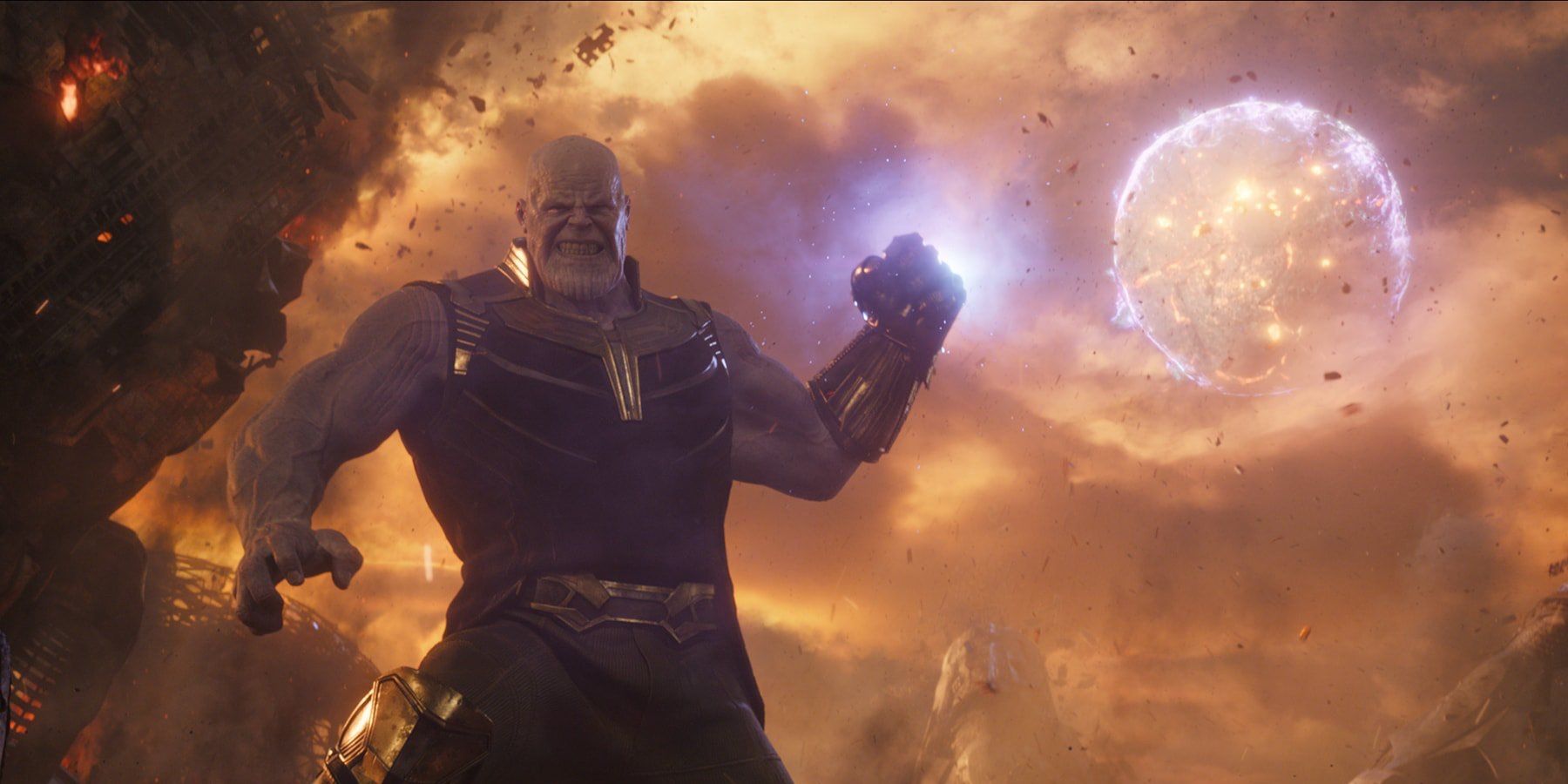 Infinity War Comic Con Trailer Thanos Throws Moon