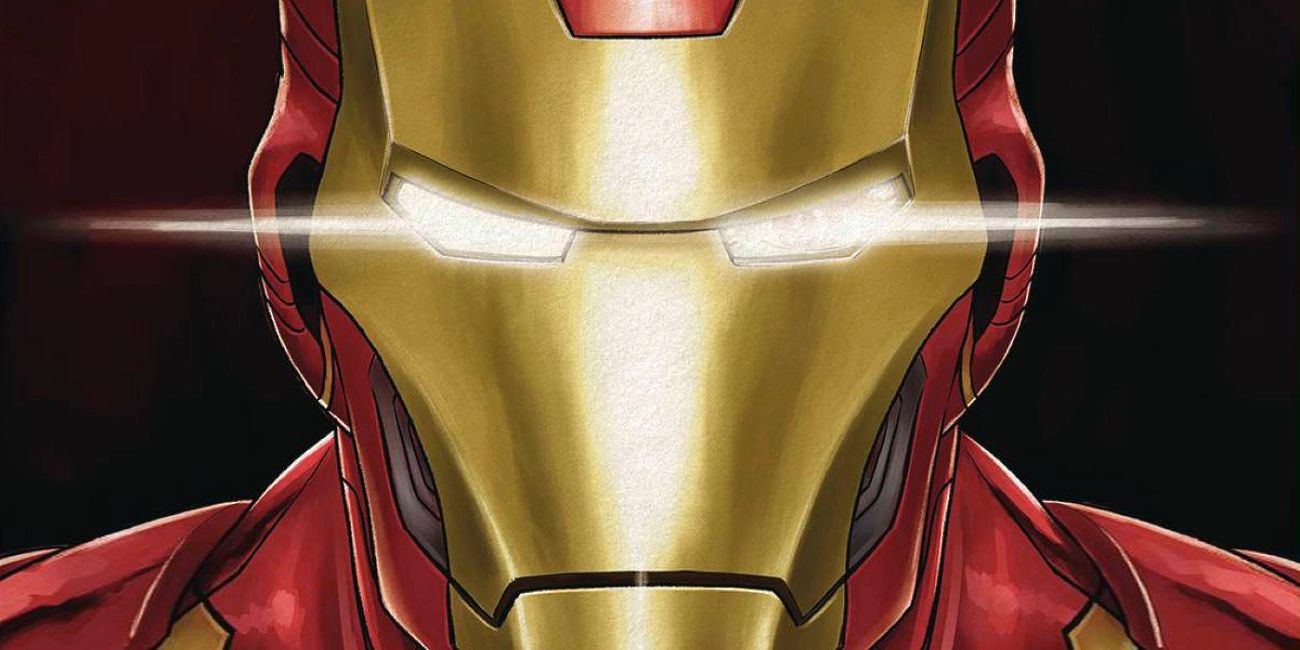 Iron Man Face Mask Comic Art