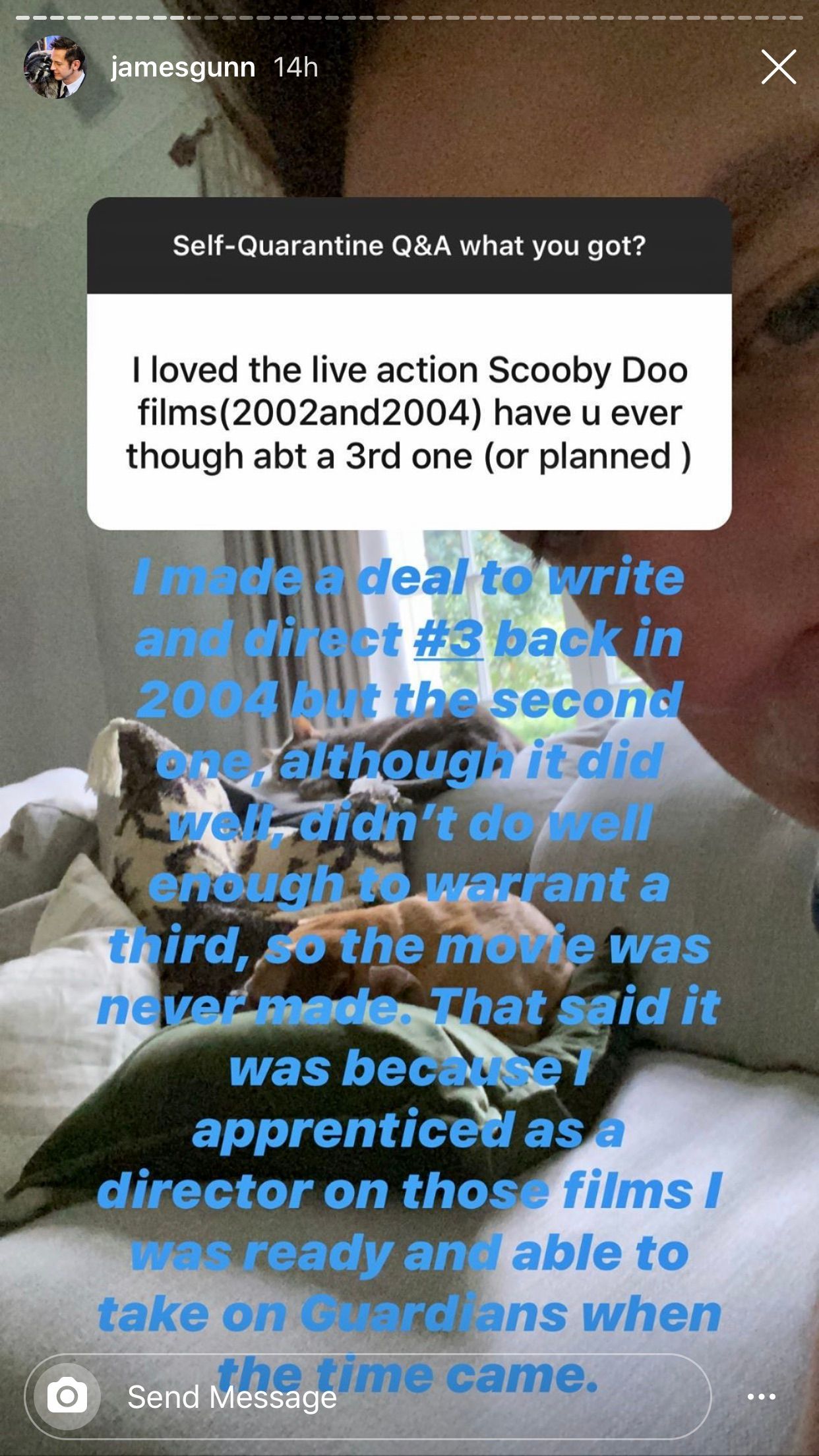 James Gunn Scooby-Doo Instagram