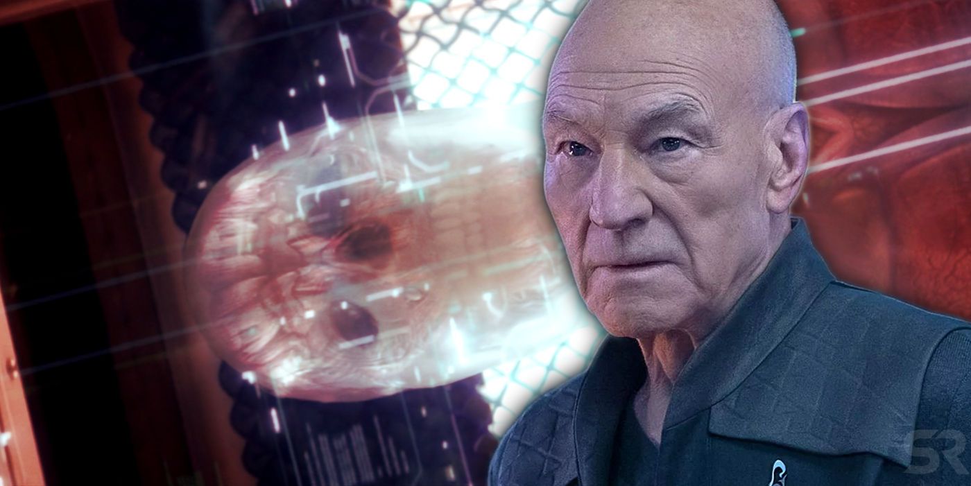 Jean Luc Picard in Star Trek Picard Episode 9 and Golem