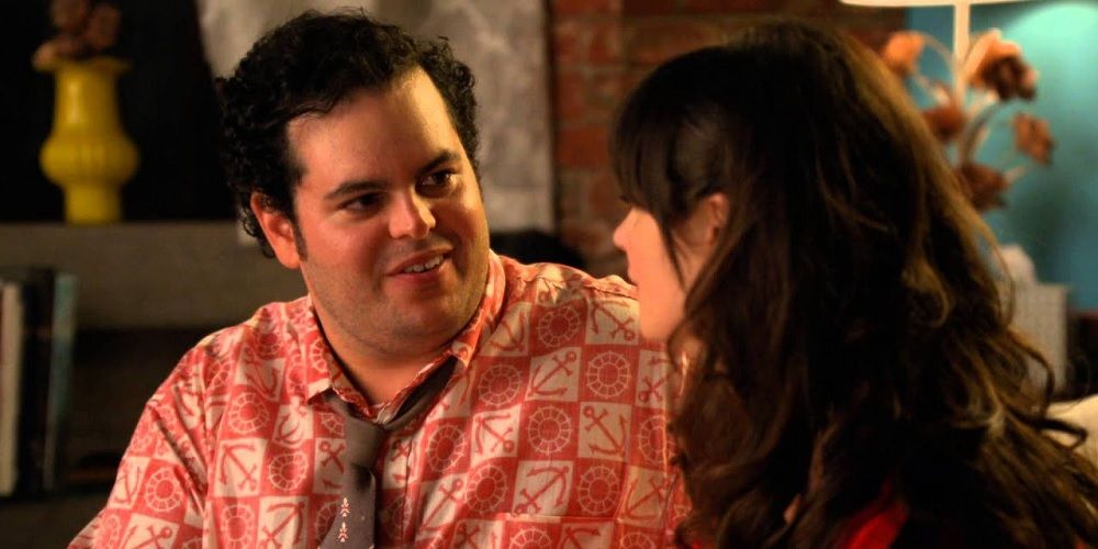 Jess and Bearclaw talk in New Girl
