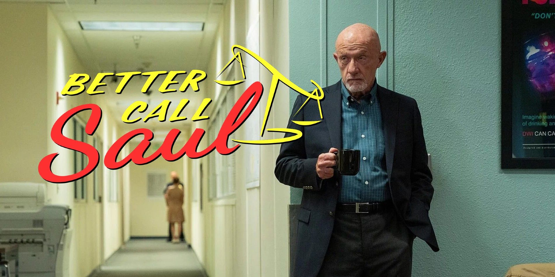 Jonathan Banks as Mike Ehrmantraut in Better Call Saul logo