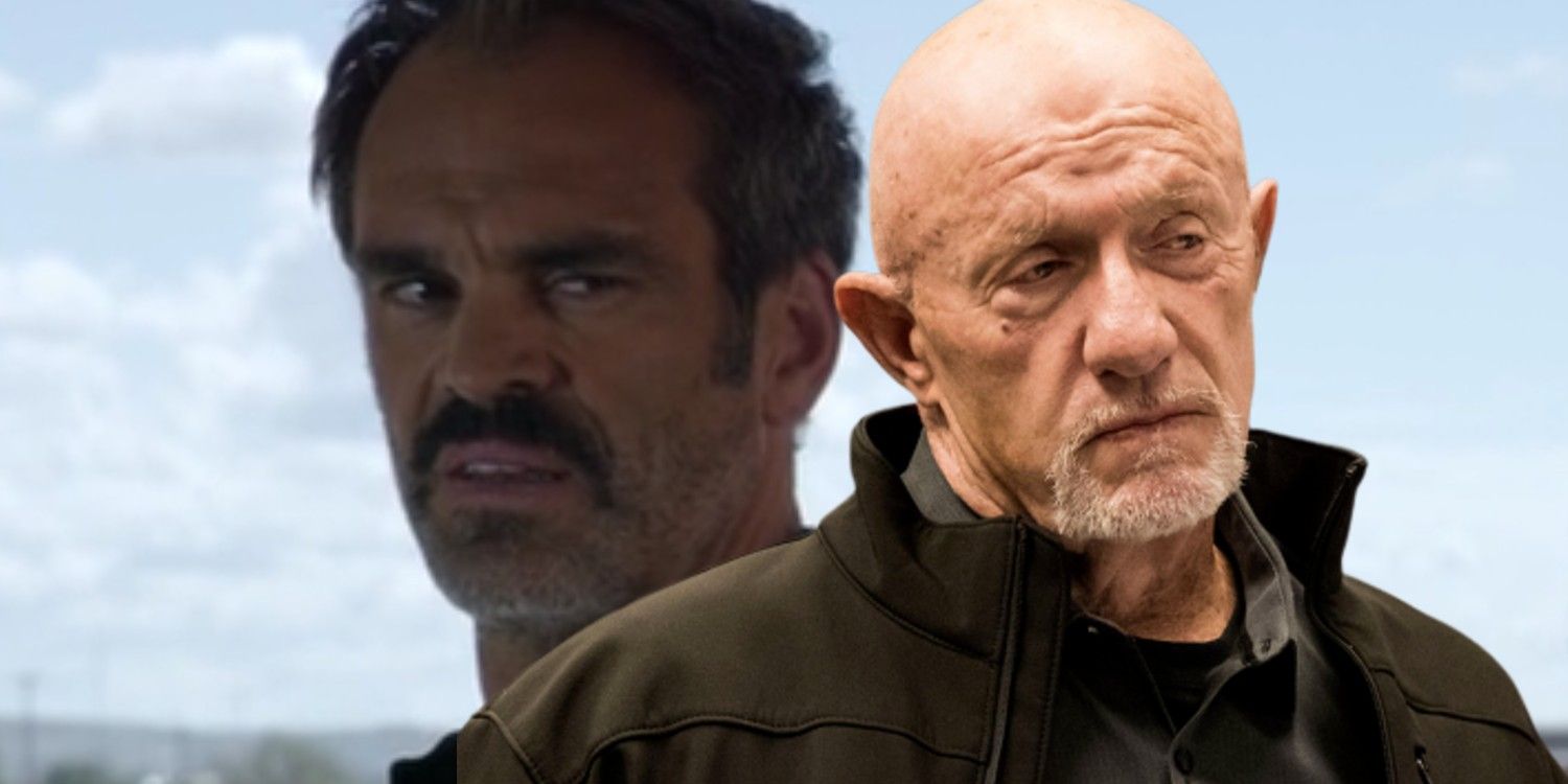Jonathan Banks as Mike and Steven Ogg as Sobchak in Better Call Saul