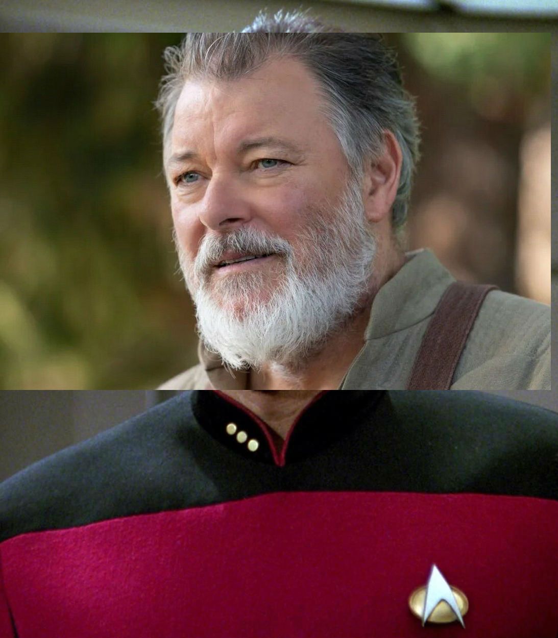 Jonathan Frakes as Riker in Star Trek Picard vertical