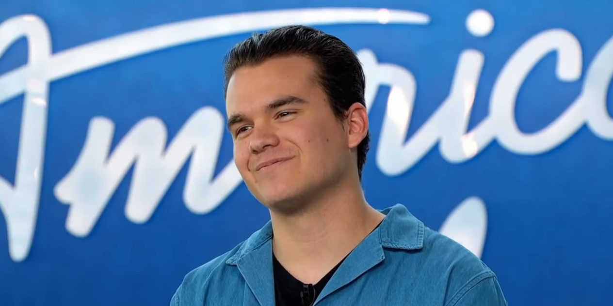 Jonny West smiling during his American Idol audition
