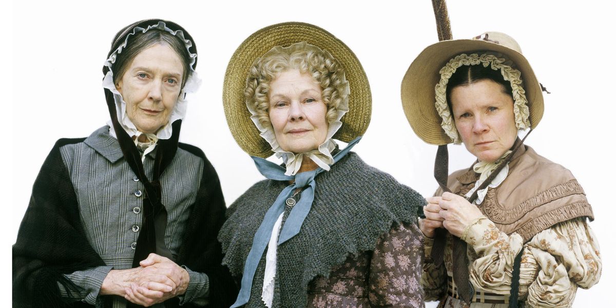 Miss Deborah (Eileen Atkins), Miss Matty (Judi Dench) and Miss Pole (Imelda Staunton) in Cranford