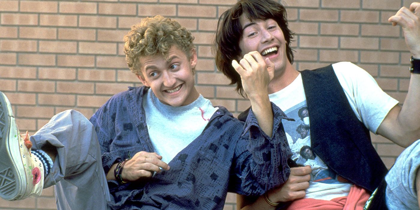 Bill and Ted play air guitar from Bill and Ted's Excellent Adventure 
