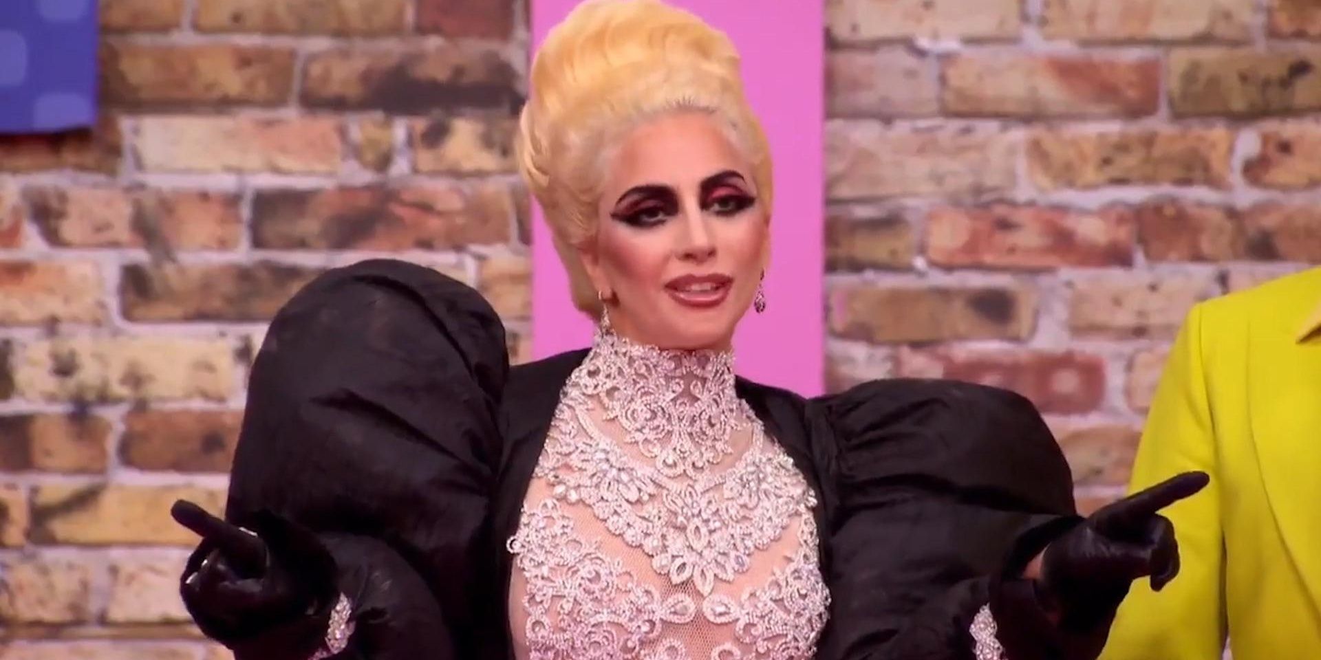 Lady Gaga points her finer on RuPaul's Drag Race.
