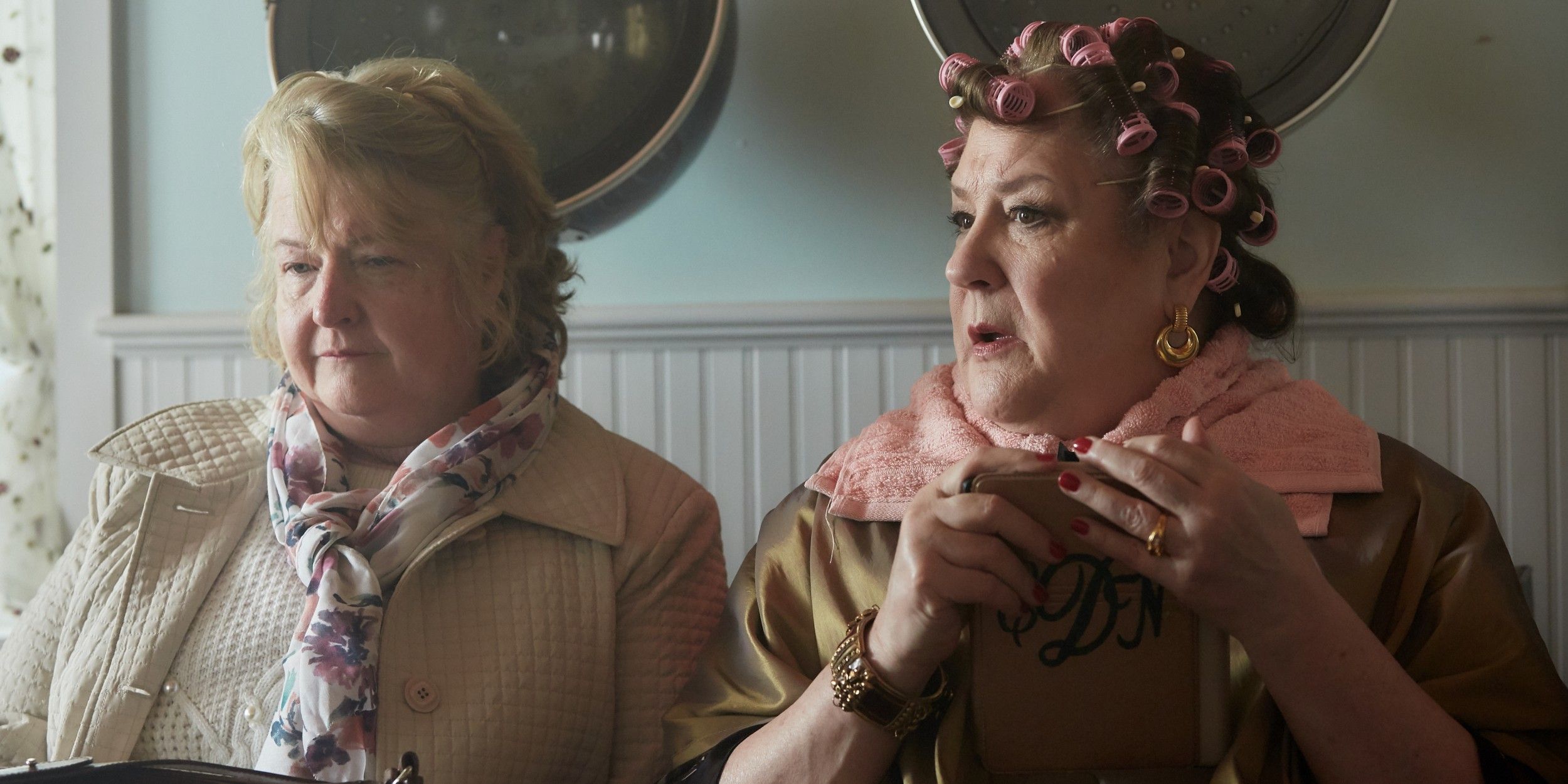 Marceline Hugot and Margo Martindale in Blow the Man Down