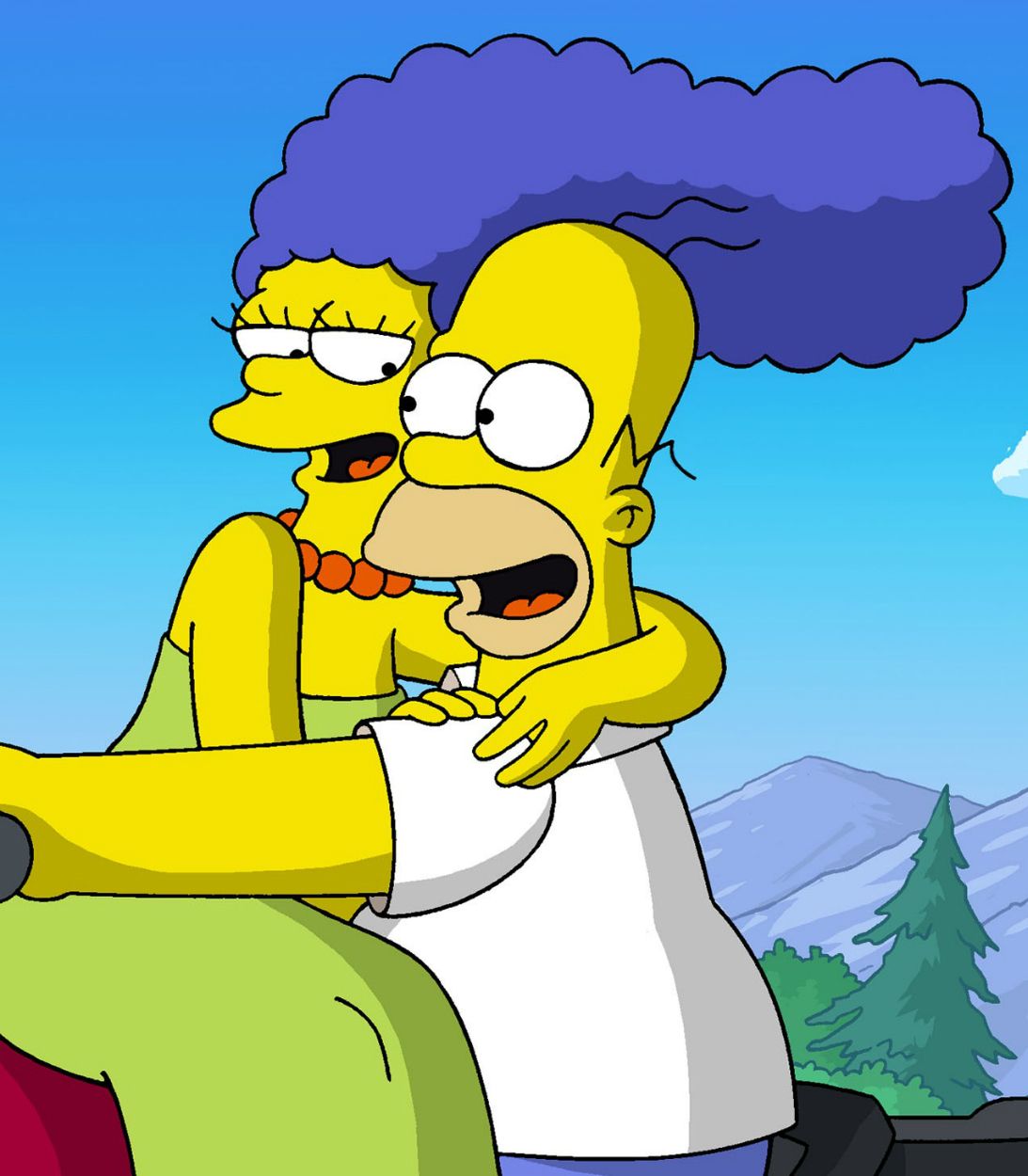 Marge and Homer Simpsons Vertical