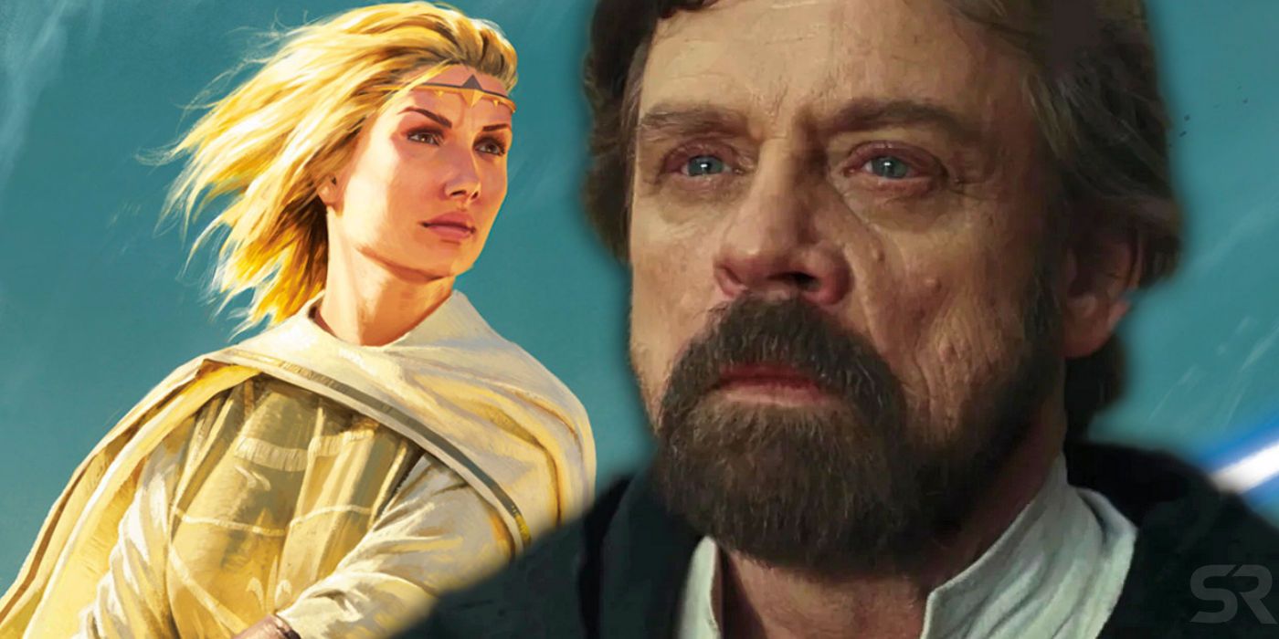 Mark Hamill as Luke Skywalker in Last Jedi and High Republic Art