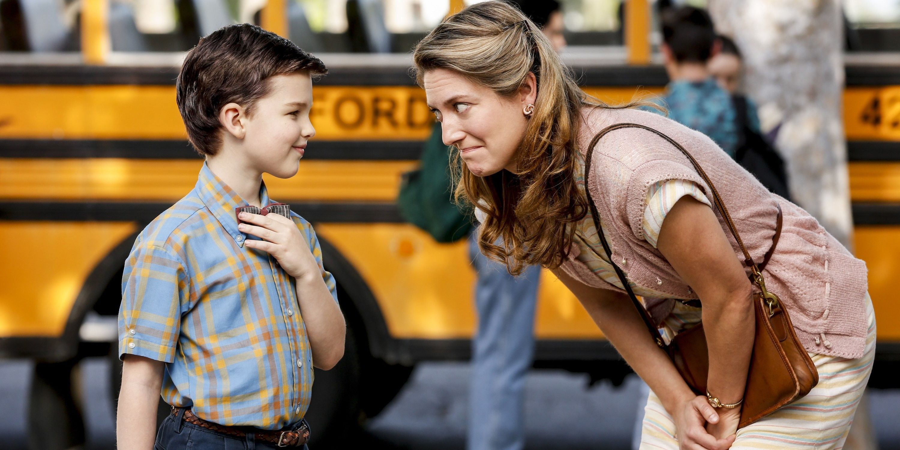 Sheldon and His Mom In Young Sheldon