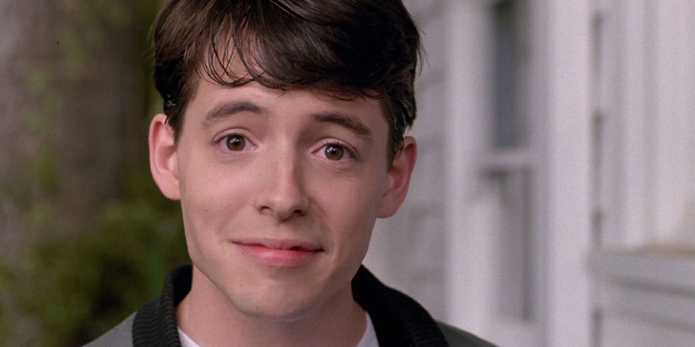 Matthew Broderick speaking to the audience in Ferris Bueller's Day Off