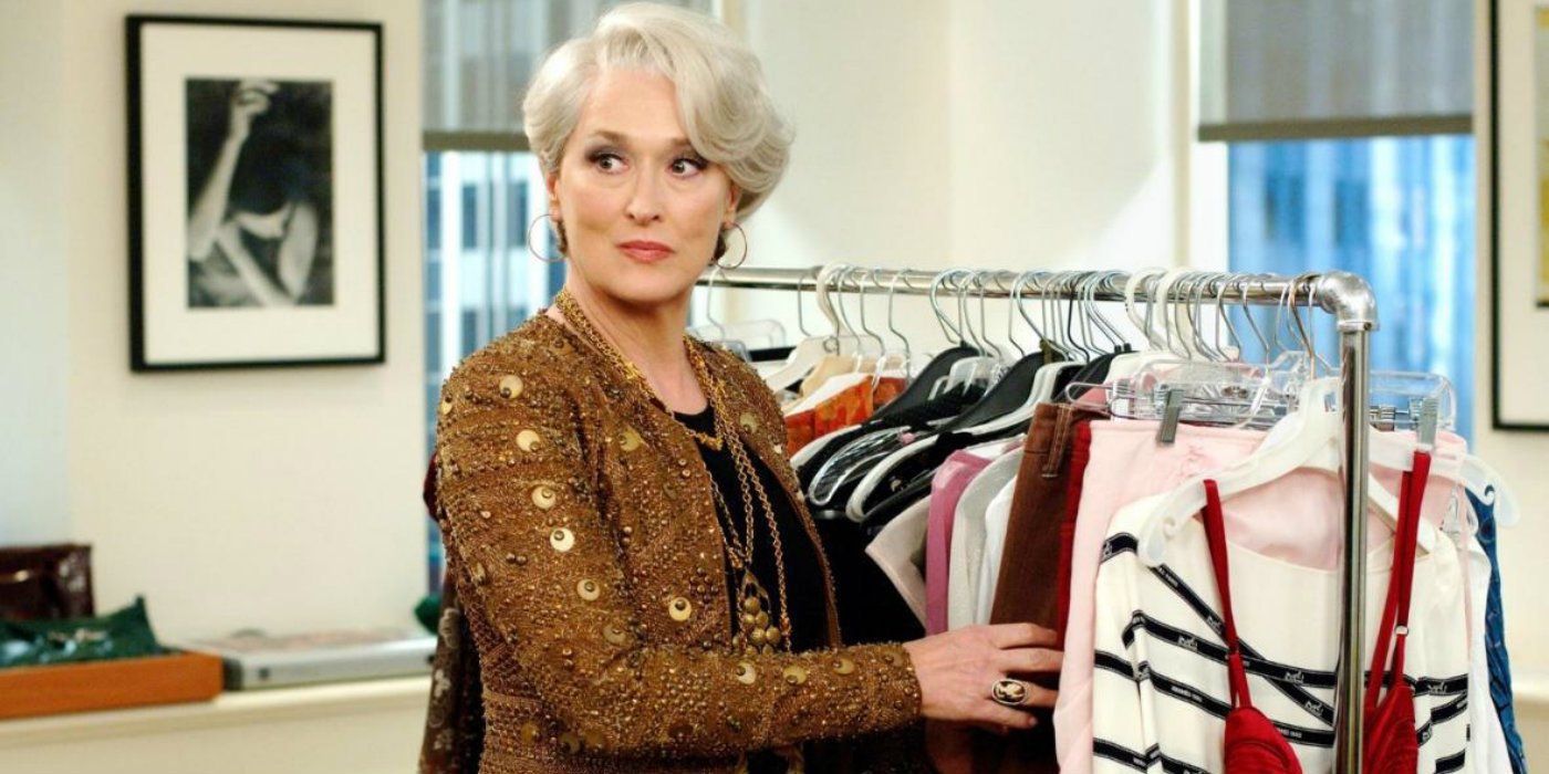 Miranda goes over the clothing selection in The Devil Wears Prada